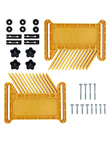 Featherboard de Seguridad Zeromall Amarillo 2 Pcs para Carpintería