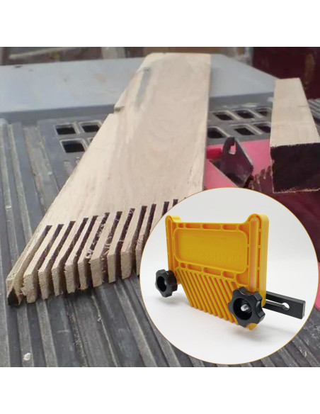 Featherboard de Seguridad Zeromall Amarillo 2 Pcs para Carpintería