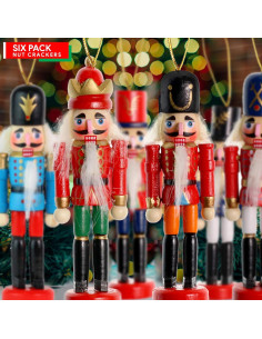 Figuras Colgantes de Cascanueces Ornativity - Rey y Soldado 12.7 cm 2