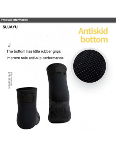 Calcetines de Neopreno 3mm SUJAYU para Buceo y Surf Unisex 2