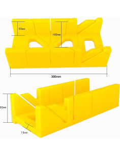Caja de Inglete Wonglea 30.48 cm con Escala y Cortes 45 2