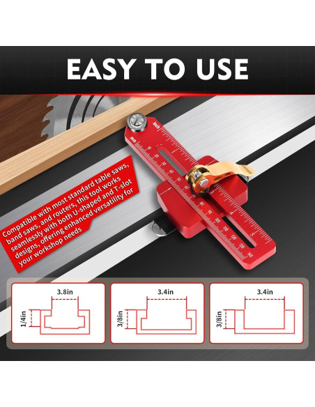 Guía de sierra de mesa delgada Vicrays - Corte preciso