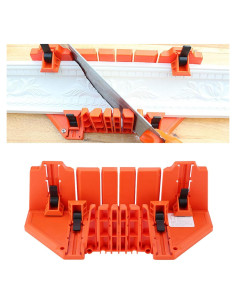 Caja de Inglete DAUERHAFT 35,56 cm con Abrazadera
