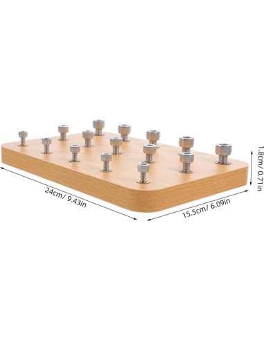 Tablero de Madera Didiseaon para Rehabilitación de Mano 24x15cm