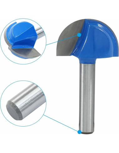 Fresa de caja Bivethoi 2,54 cm Diámetro 0,64 cm para madera