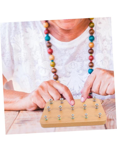 Tablero de Madera Didiseaon para Rehabilitación de Mano 24x15cm