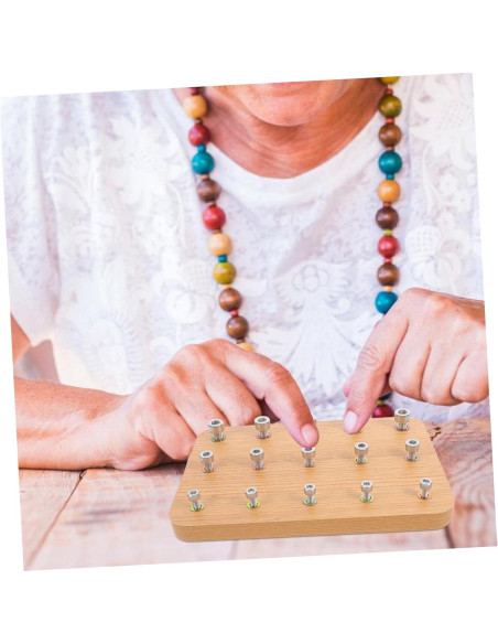 Tablero de Madera Didiseaon para Rehabilitación de Mano 24x15cm