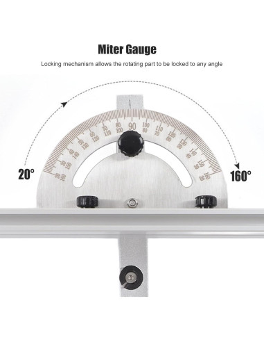 Sistema de Tope para Sierra de Mesa Hyuduo - Aluminio Precisión