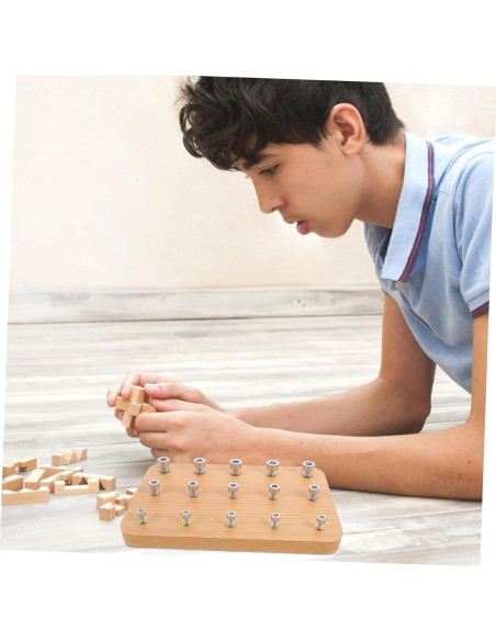 Tablero de Madera Didiseaon para Rehabilitación de Mano 24x15cm