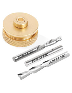 Juego de Incrustaciones POWERTEC 72029 con 2 Brocas 1/4"