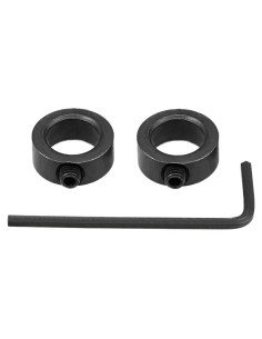 Parada de Taladro uxcell 12mm Ajustable Acero Óxido Negro 2 Pzas