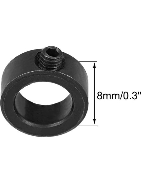 Parada de Taladro uxcell 12mm Ajustable Acero Óxido Negro 2 Pzas Parada de Taladro uxcell 12mm Ajustable Acero Óxido Negro 2 Pzas