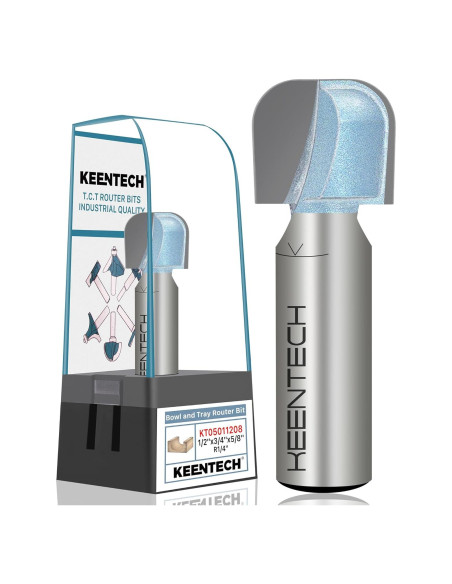 Broca de Router KEENTECH 1.27cm Eje x 1.91cm Diámetro
