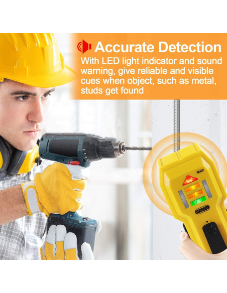 Buscador de Estudio eOUTIL ST102 Detector de Madera y Metal