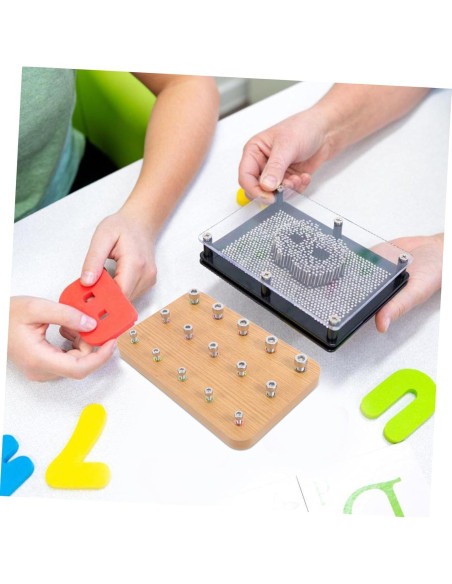 Tablero de Madera Didiseaon para Rehabilitación de Mano 24x15cm