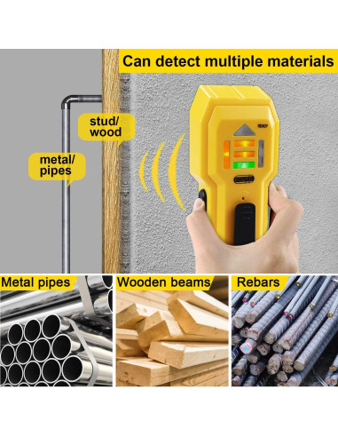 Buscador de Estudio eOUTIL ST102 Detector de Madera y Metal