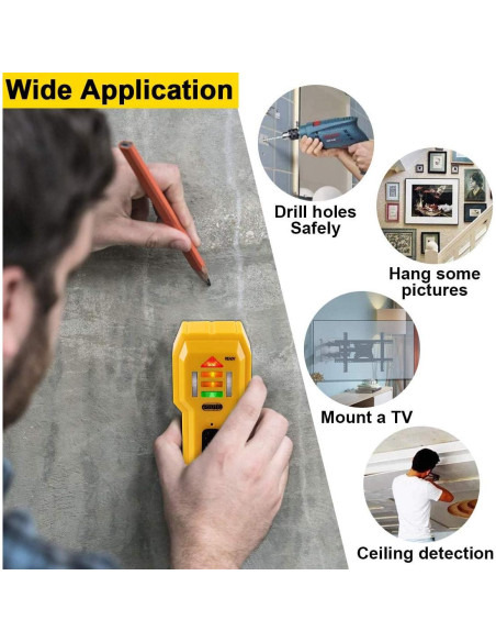 Buscador de Estudio eOUTIL ST102 Detector de Madera y Metal