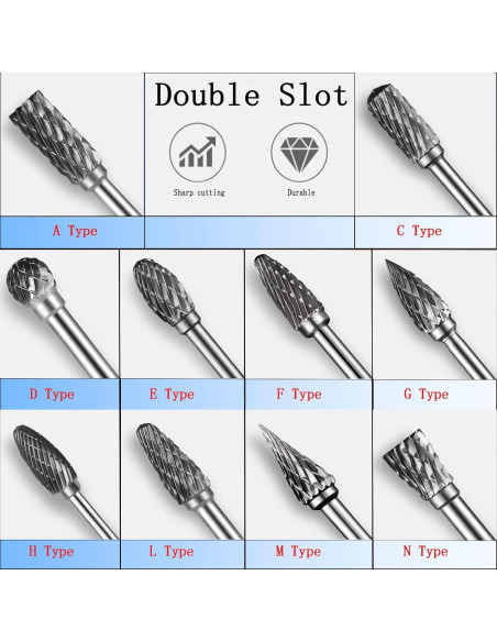 10 Piezas Fresas de Carburo 4x2.35 mm para Dremel