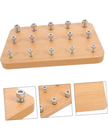 Tablero de Madera Didiseaon para Rehabilitación de Mano 24x15cm