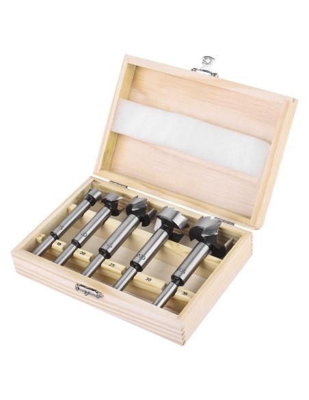 Juego de Brocas Forstner 5Pcs HPHOPE 15/20/25/30/35mm