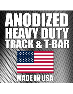 Riel T Track de Aluminio Anodizado Peachtree 121.92 cm 2