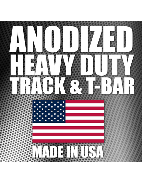 Riel T Track de Aluminio Anodizado Peachtree 121.92 cm