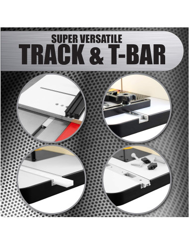 Riel T Track de Aluminio Anodizado Peachtree 121.92 cm