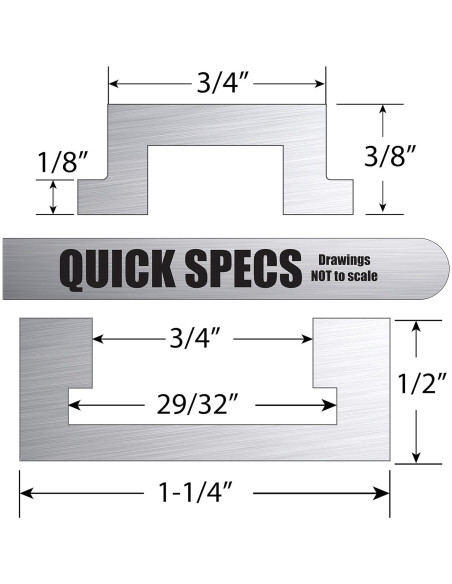 Riel T Track de Aluminio Anodizado Peachtree 121.92 cm