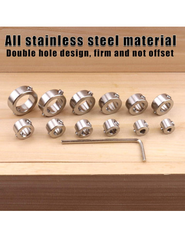 Juego de Collar de Detención ROOCBIT 12 Piezas 3-16mm