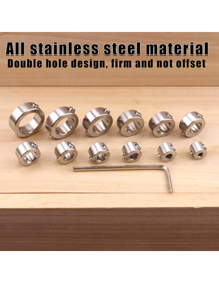 Juego de Collar de Detención ROOCBIT 12 Piezas 3-16mm