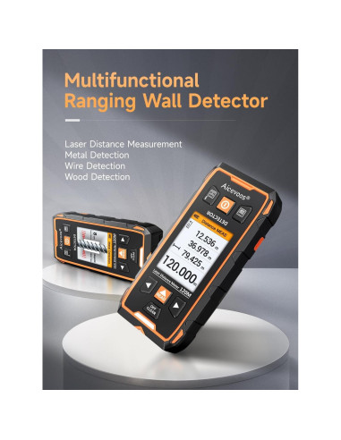 Buscador de Vigas Aicevoos con Pantalla LCD y Medidor Láser