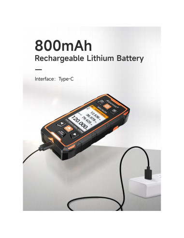 Buscador de Vigas Aicevoos con Pantalla LCD y Medidor Láser