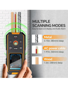 Detector de Pared SHGMEET NF-513S y Medidor Láser 40m 2