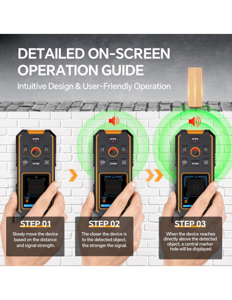 Detector de Pared SHGMEET NF-513S y Medidor Láser 40m