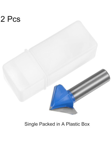 Brocas de Router HARFINGTON 2 Pcs 32mm Carburo 90 Grados