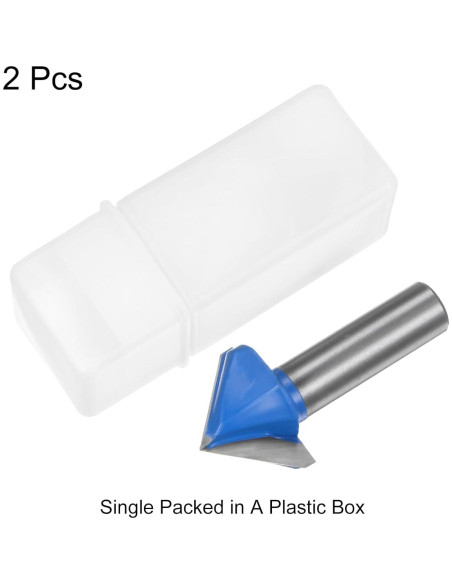 Brocas de Router HARFINGTON 2 Pcs 32mm Carburo 90 Grados