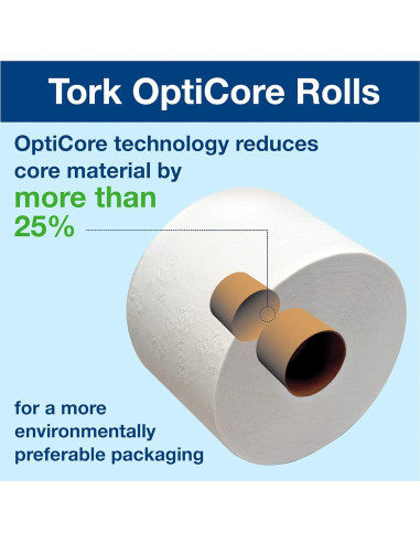 Papel Higiénico Tork OptiCore T11 2 Capas 36 Rollos 865 Hojas