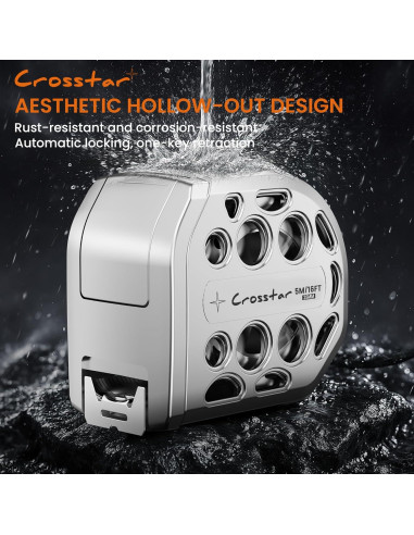 Cinta Métrica Crosstar 4.88m Doble Cara Magnética