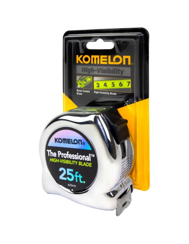 Cinta Métrica Komelon 425HV 7.62m Alta Visibilidad