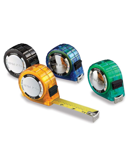 Cinta Métrica Komelon 3516 4.88m x 2.54cm Colores Variados