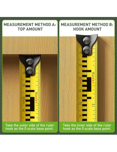 Cinta Métrica Láser Huepar DT30 60m y 5m Pantalla LCD