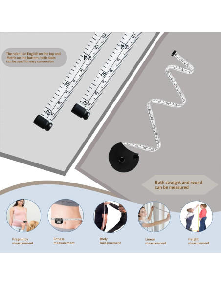 Cinta Métrica Oiyaku Doble Escala 150cm con Ventana de Lectura