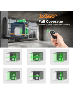 Nivel Láser Autonivelante CIGMAN CM-701 3D Verde 360 2