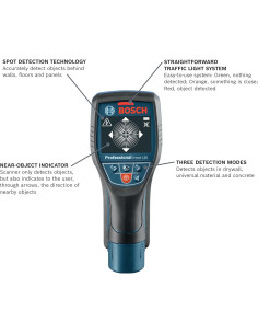 Escáner de detección BOSCH D-TECT120, 3 modos, incluye baterías 2