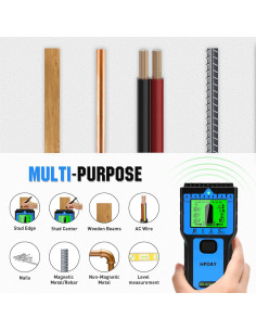 Escáner de Pared HPDAY HD-SM001, 8 Modos, Pantalla LCD 2