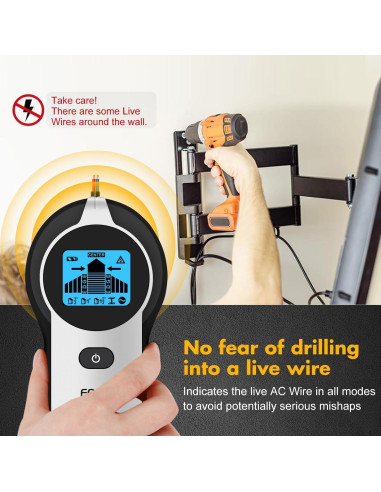 Buscador de Estudio FOLAI TH Escáner 5 en 1 LCD Azul