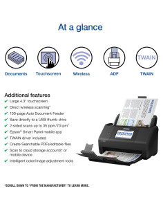 Escáner Inalámbrico Epson ES-580W 35 ppm ADF 100 hojas 2