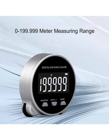 Cinta Métrica Digital Asixxsix 200m Pantalla LCD Recargable