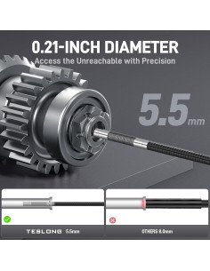 Borescopio Articulado Teslong TD300P 5.5mm con Luz LED 2