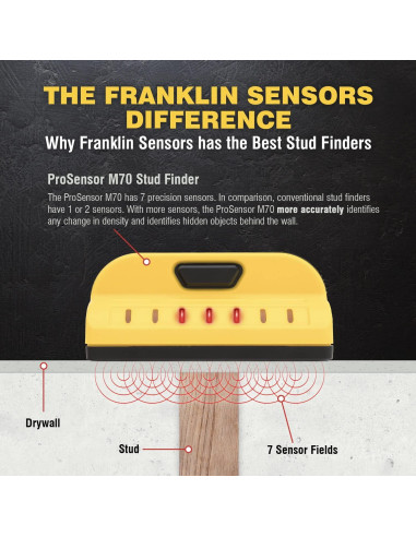 Buscador de Estudio Franklin Sensors ProSensor M70 7 Sensores